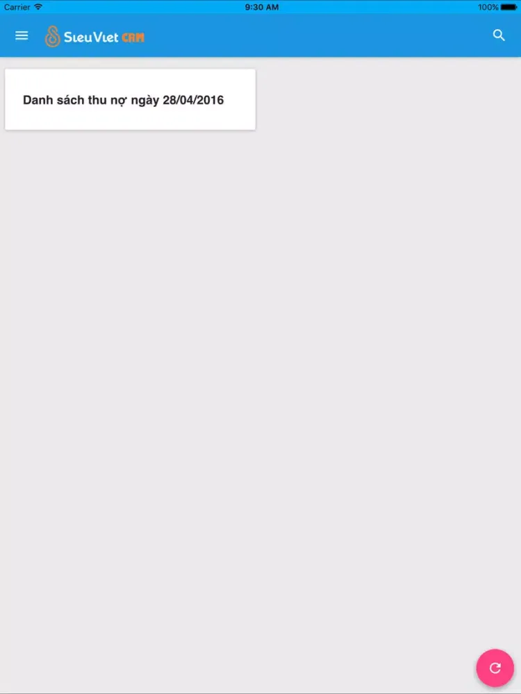 Sieu Viet CRM iPad 应用截图
