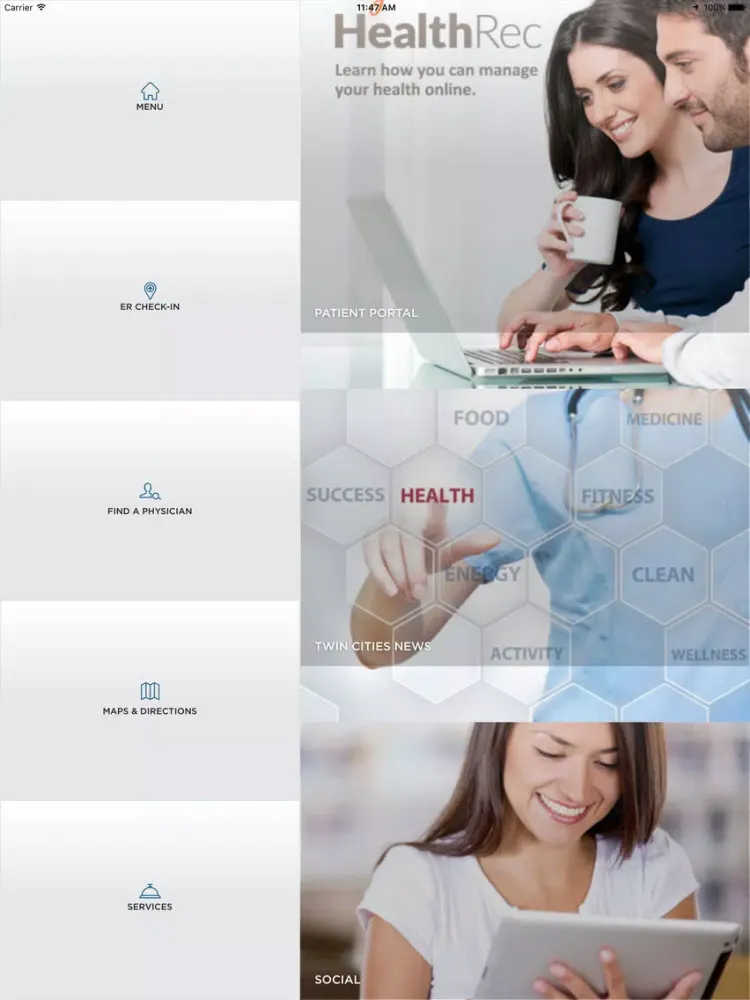 Capturas de pantalla de Twin Cities Community Hospital iPad 