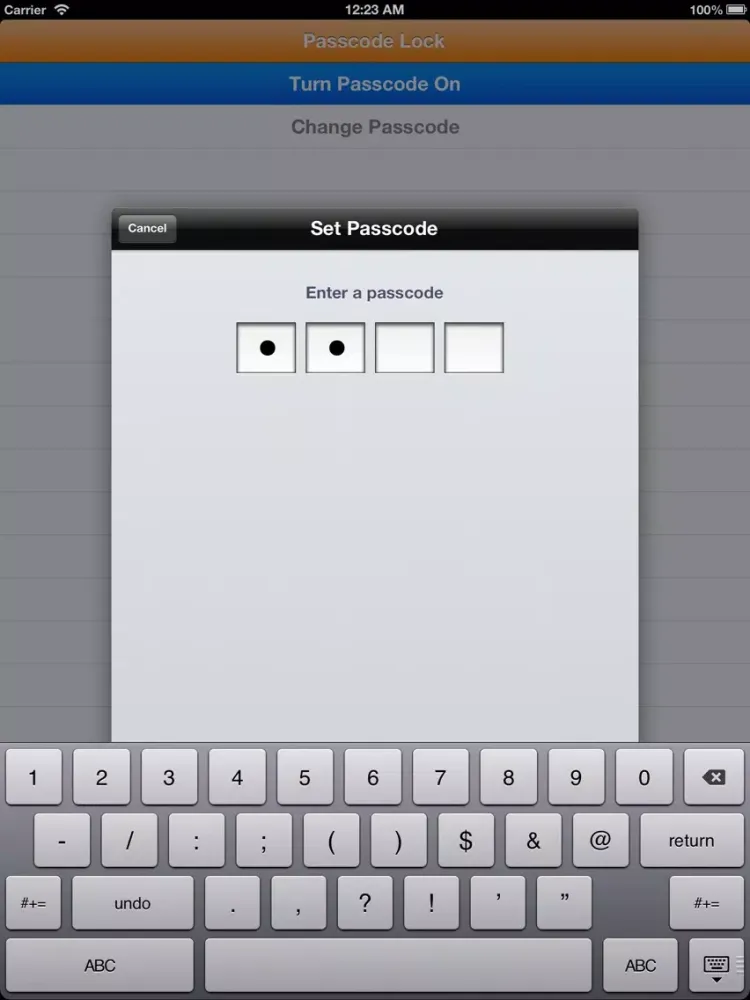 Capturas de pantalla de Private Browser password protected iPad 