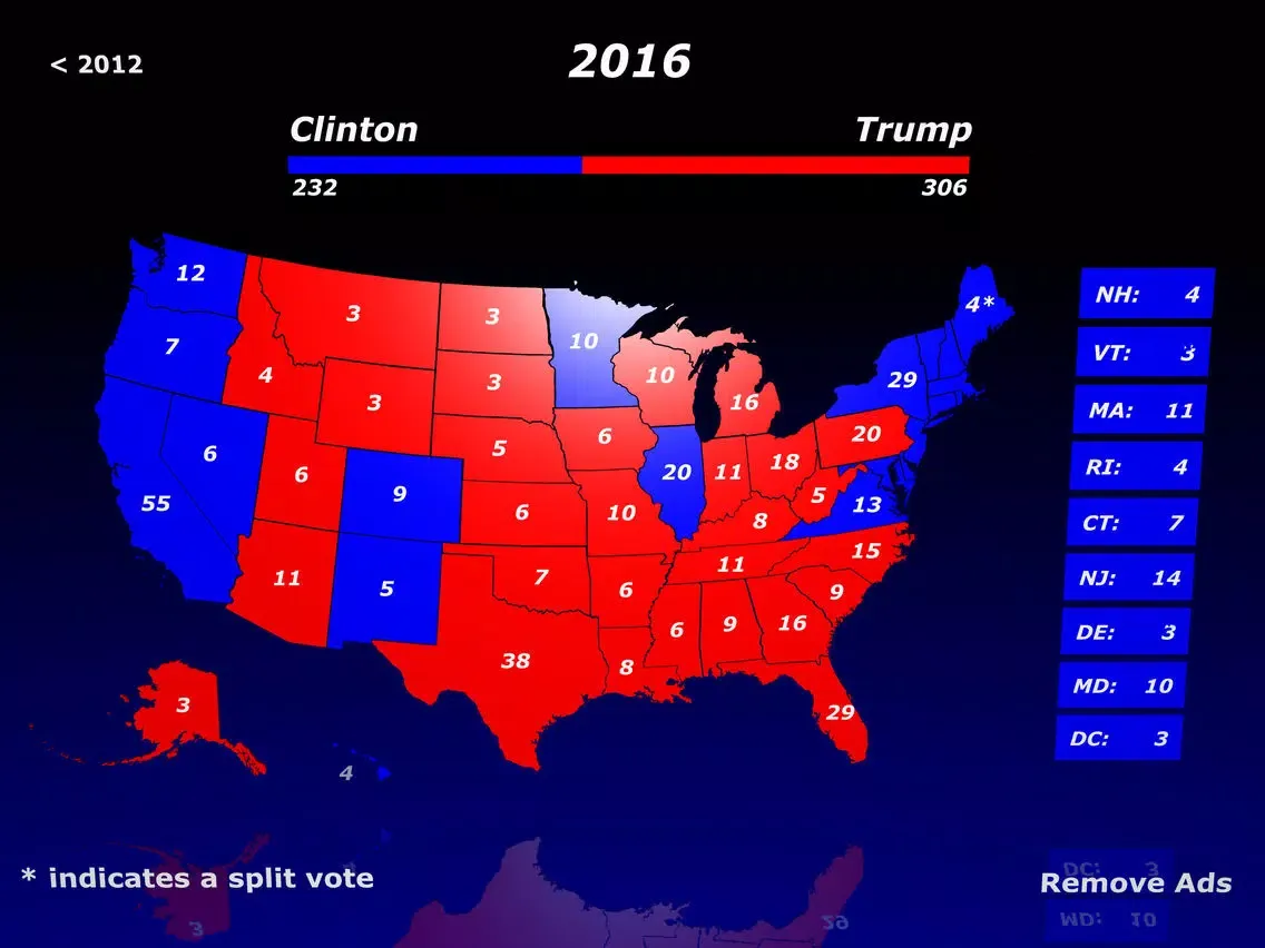 Election Center 2016 iPad  Ekran Görüntüleri
