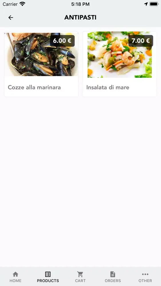 Numana Blu Food Ekran Görüntüleri