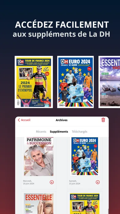 Zrzuty ekranu DH Journal +