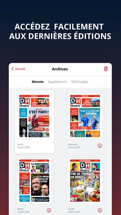 Zrzuty ekranu DH Journal +