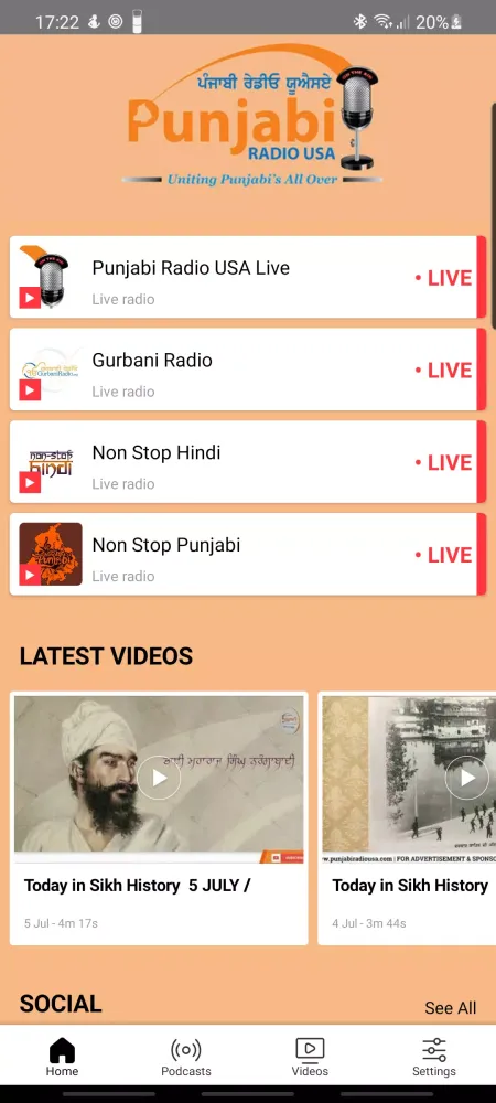 Punjabi Radio USA 스크린샷