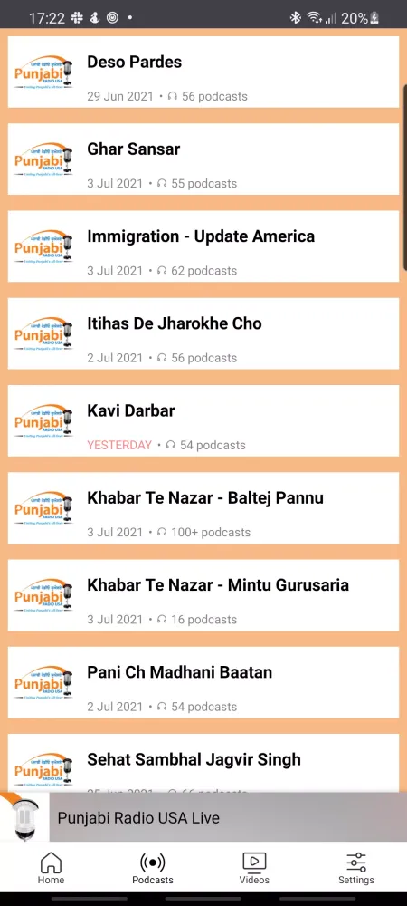 Punjabi Radio USA 스크린샷