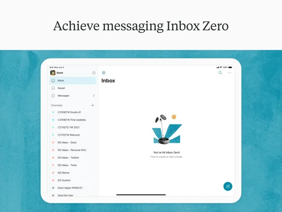 Capturas de tela do Twist: Organized Messaging iPad 