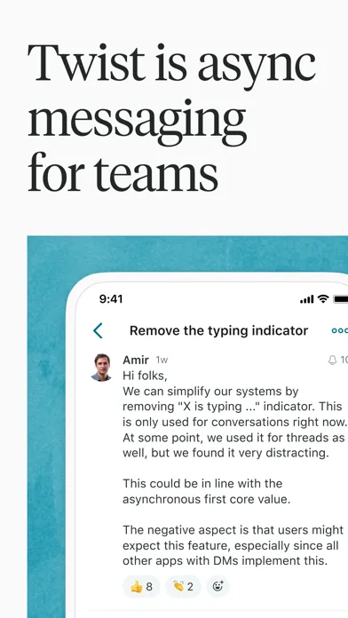 Capturas de tela do Twist: Organized Messaging