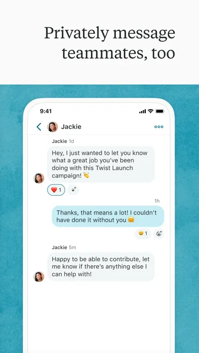 Capturas de tela do Twist: Organized Messaging