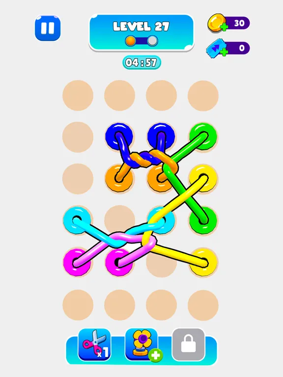 Rope Tangle 3D - Puzzle Game iPad 应用截图