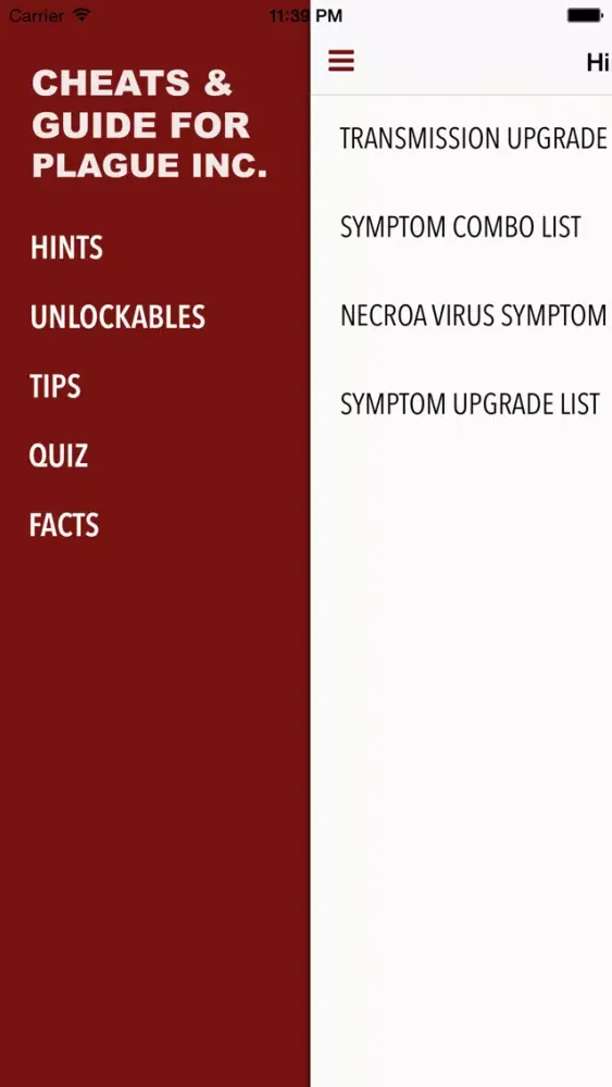 Cheats for Plague Inc Screenshots