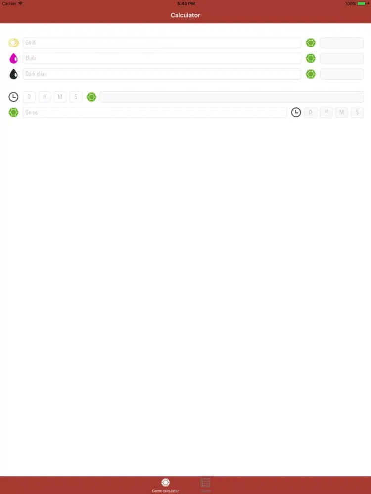 Guide & Gems Calculator for CoC iPad  Screenshots