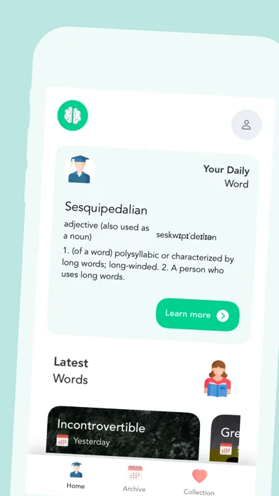 Ảnh chụp màn hình của Vocab - Word of the Day