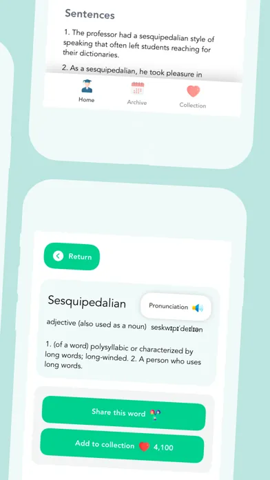 Ảnh chụp màn hình của Vocab - Word of the Day