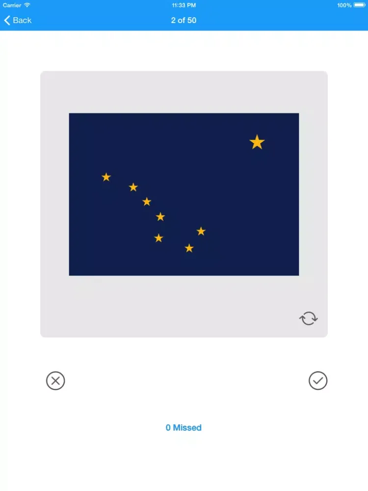Zrzuty ekranu The States - Flash Cards iPad 