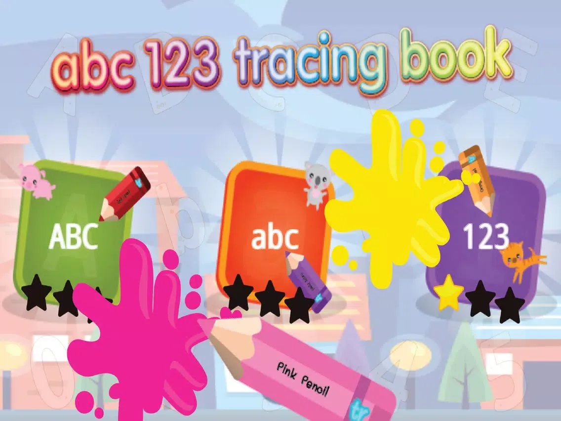 Tangkapan skrin pet abc 123 tracing book : write alphabet & number iPad 
