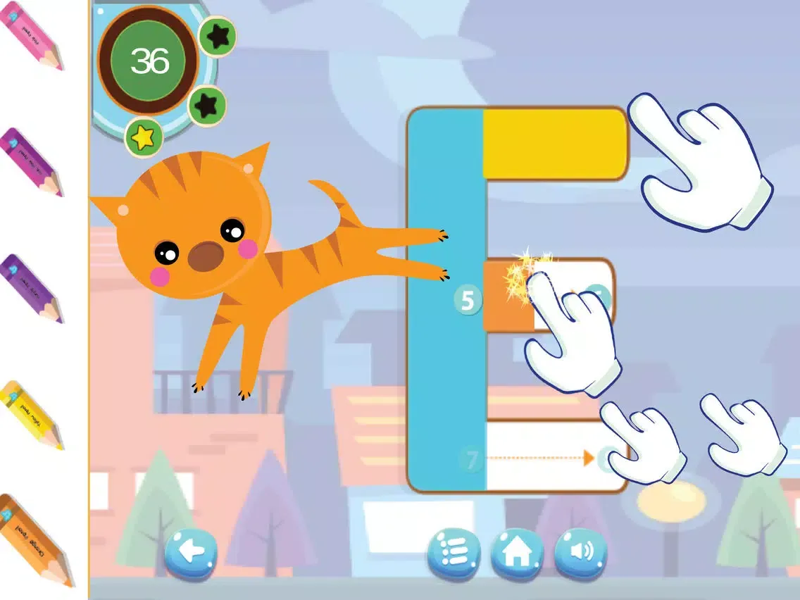 Tangkapan skrin pet abc 123 tracing book : write alphabet & number iPad 