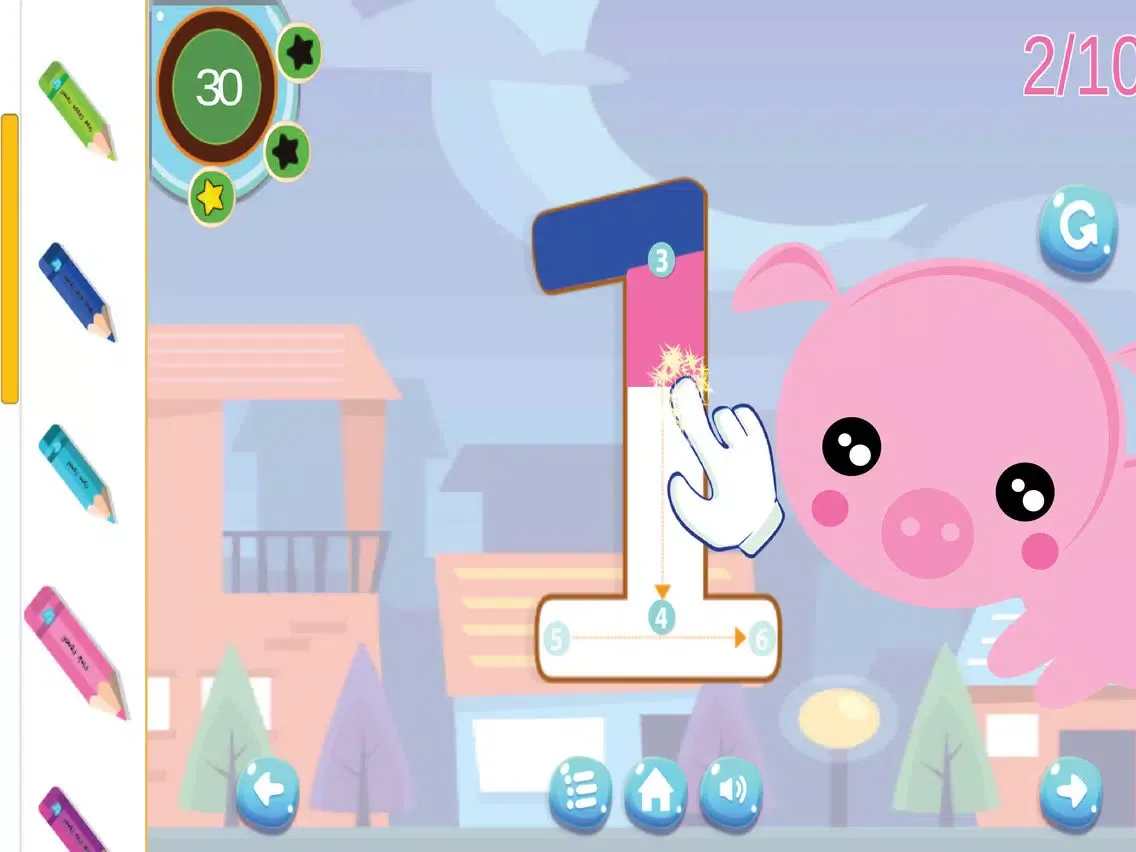 Tangkapan skrin pet abc 123 tracing book : write alphabet & number iPad 