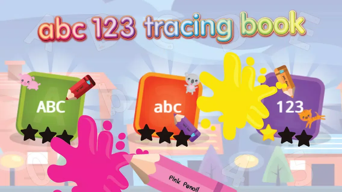 Tangkapan skrin pet abc 123 tracing book : write alphabet & number