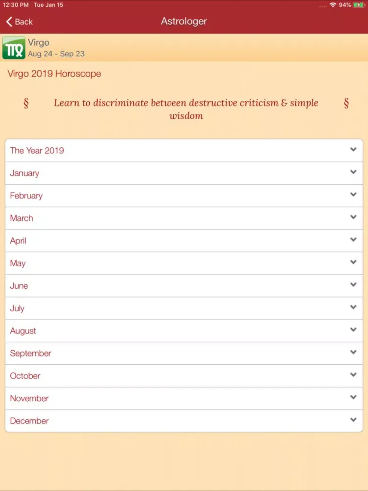 Captures d'écran de Astrologer - Zodiac Signs iPad 