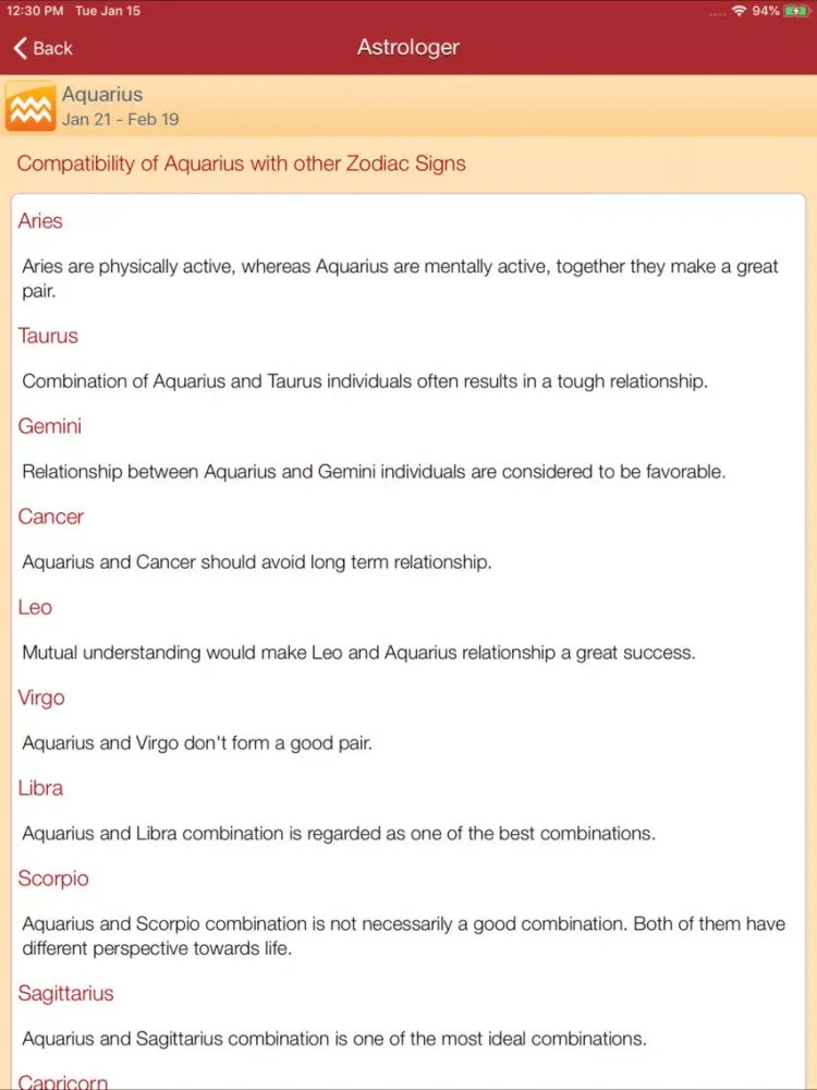 Captures d'écran de Astrologer - Zodiac Signs iPad 