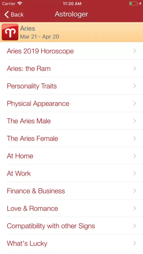 Captures d'écran de Astrologer - Zodiac Signs