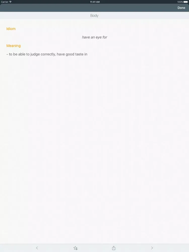idiomsLexicon - English Idioms iPad  Ekran Görüntüleri