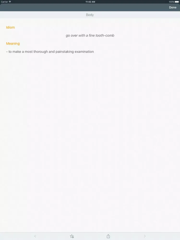 idiomsLexicon - English Idioms iPad  Ekran Görüntüleri