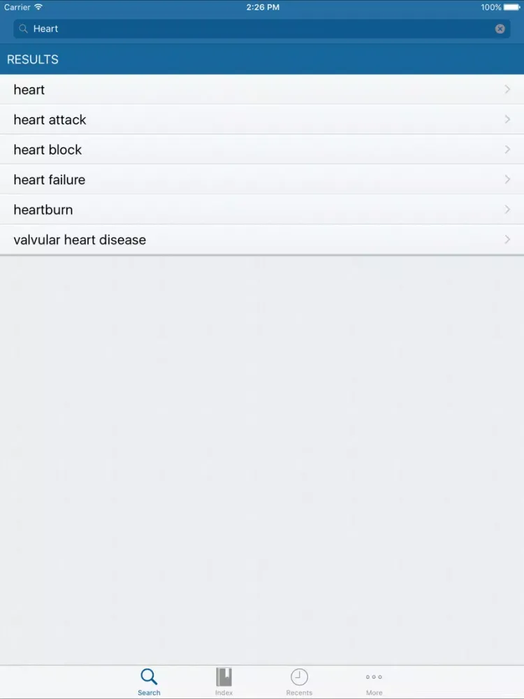 mediLexicon iPad  Screenshots