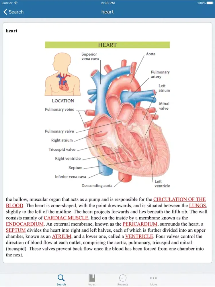 mediLexicon iPad  Screenshots