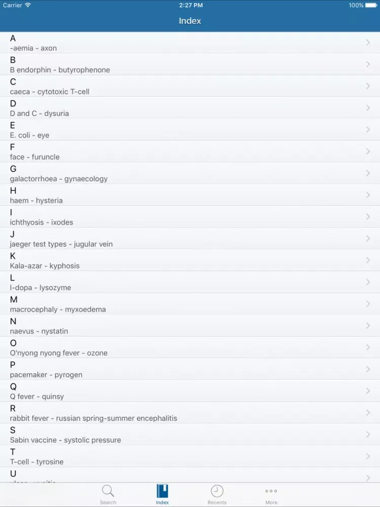 mediLexicon iPad  Screenshots
