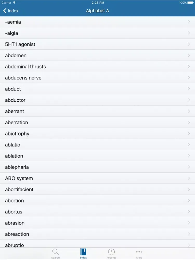 mediLexicon iPad  Screenshots