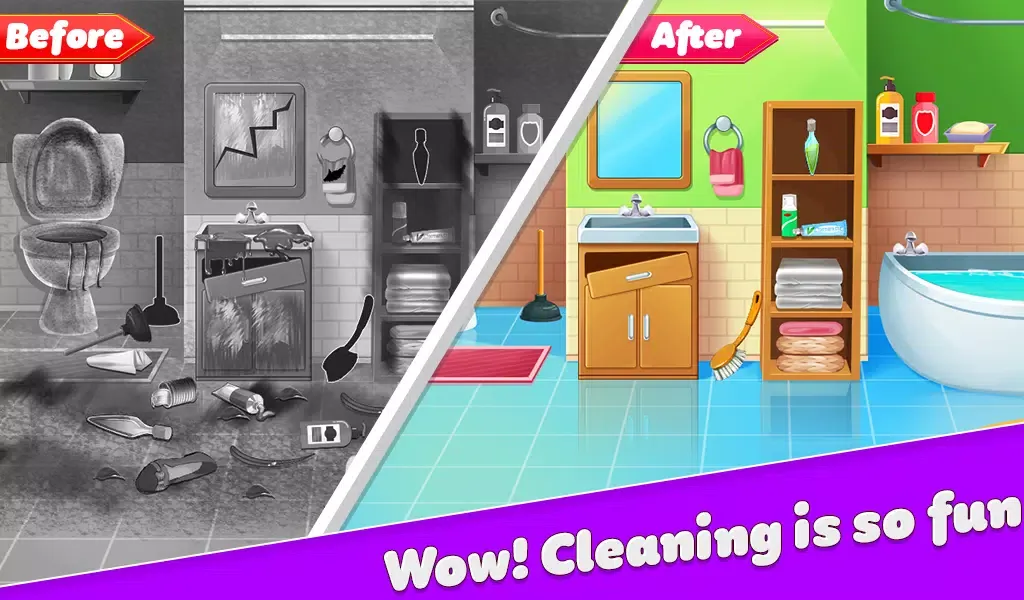 Dream Home Cleaning Game Wash Screenshots