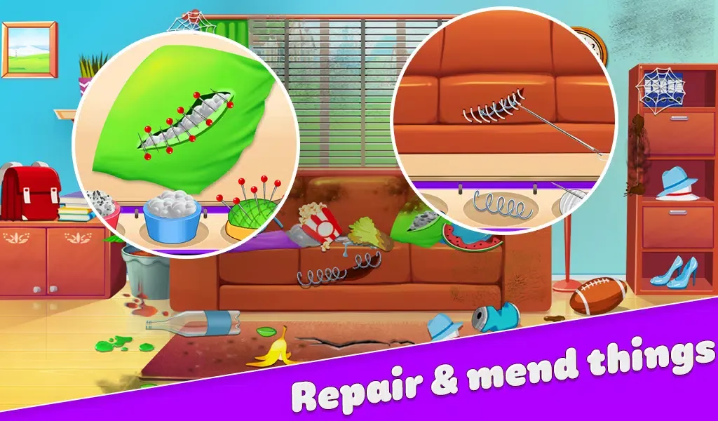 Dream Home Cleaning Game Wash Screenshots