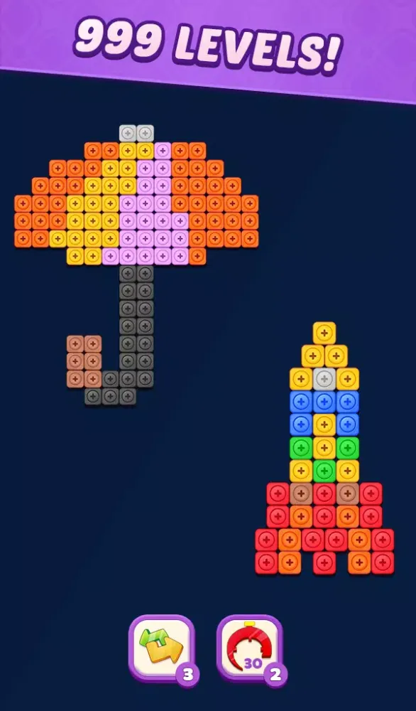 Hexa Nuts 3D स्क्रीनशॉट