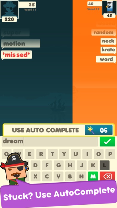 Captures d'écran de Word War - Word Battle Games