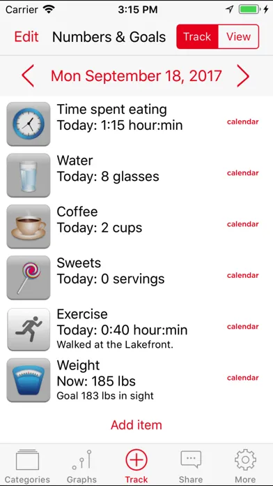 Mindful Eating Tracker Ekran Görüntüleri