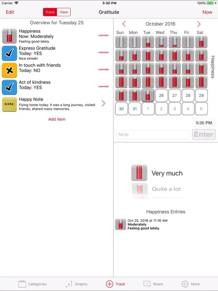 Capturas de tela do Gratitude & Happiness Journal iPad 