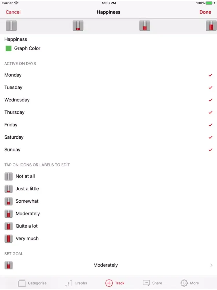 Capturas de tela do Gratitude & Happiness Journal iPad 