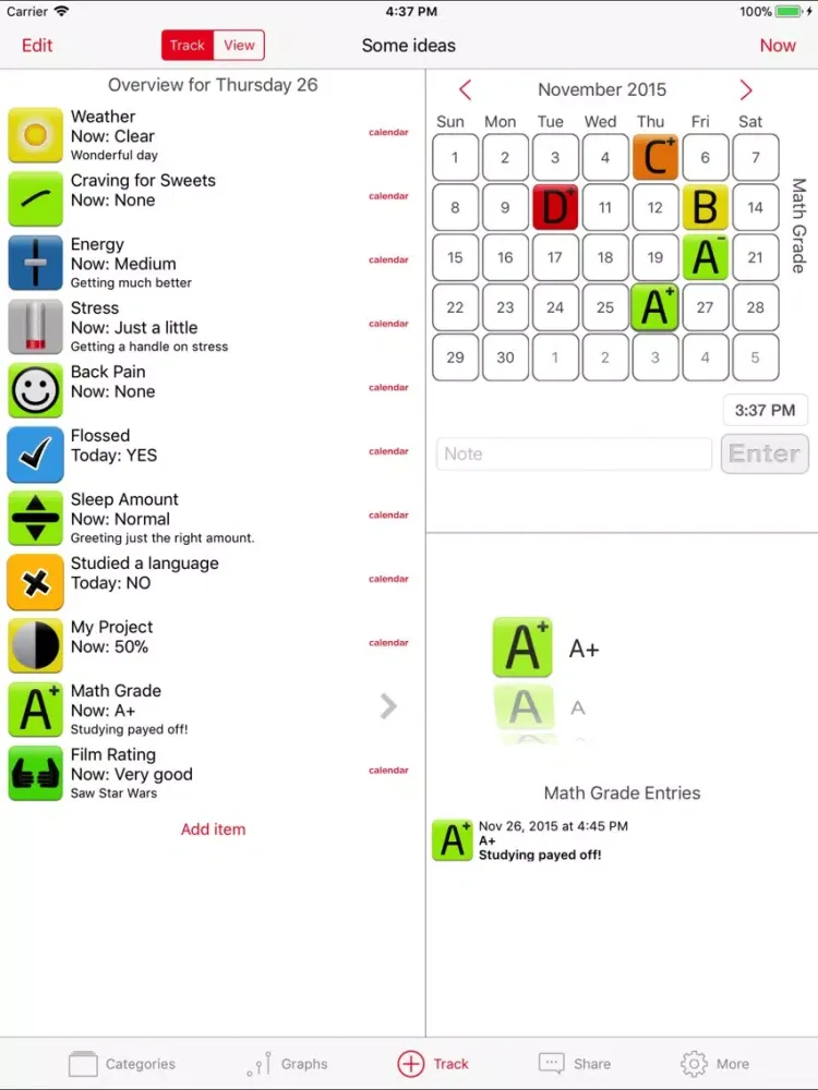 Habits Pro iPad 应用截图