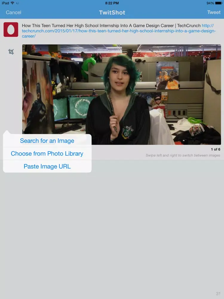 Capturas de tela do Twitshot - Tweet with an image iPad 