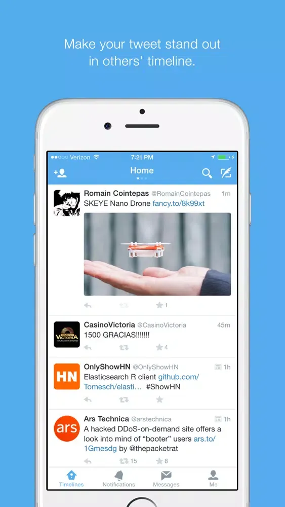 Capturas de tela do Twitshot - Tweet with an image