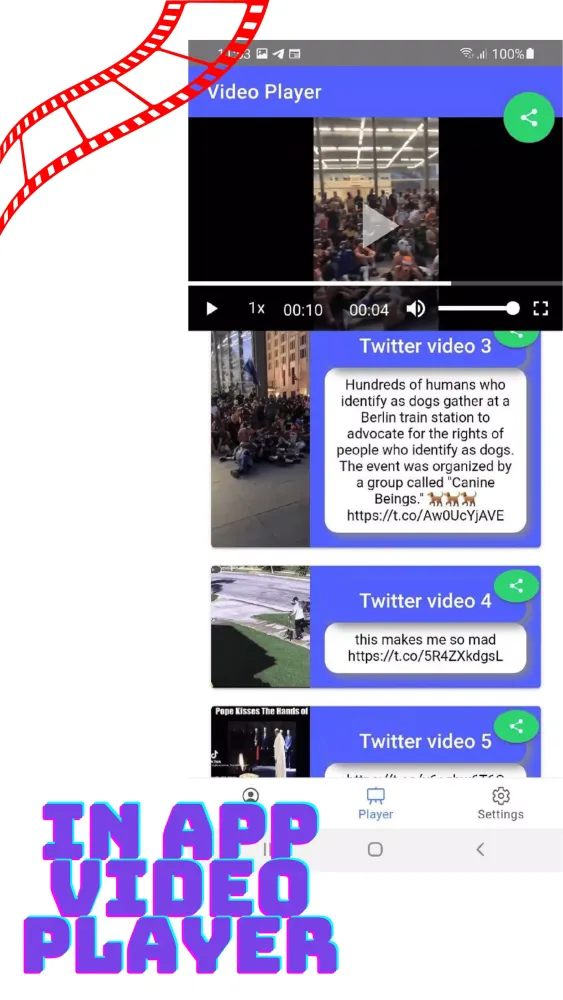 Ảnh chụp màn hình của Video Downloader Twitter X