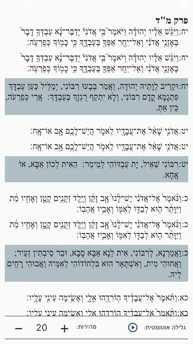 Ảnh chụp màn hình của שניים מקרא ואחד תרגום