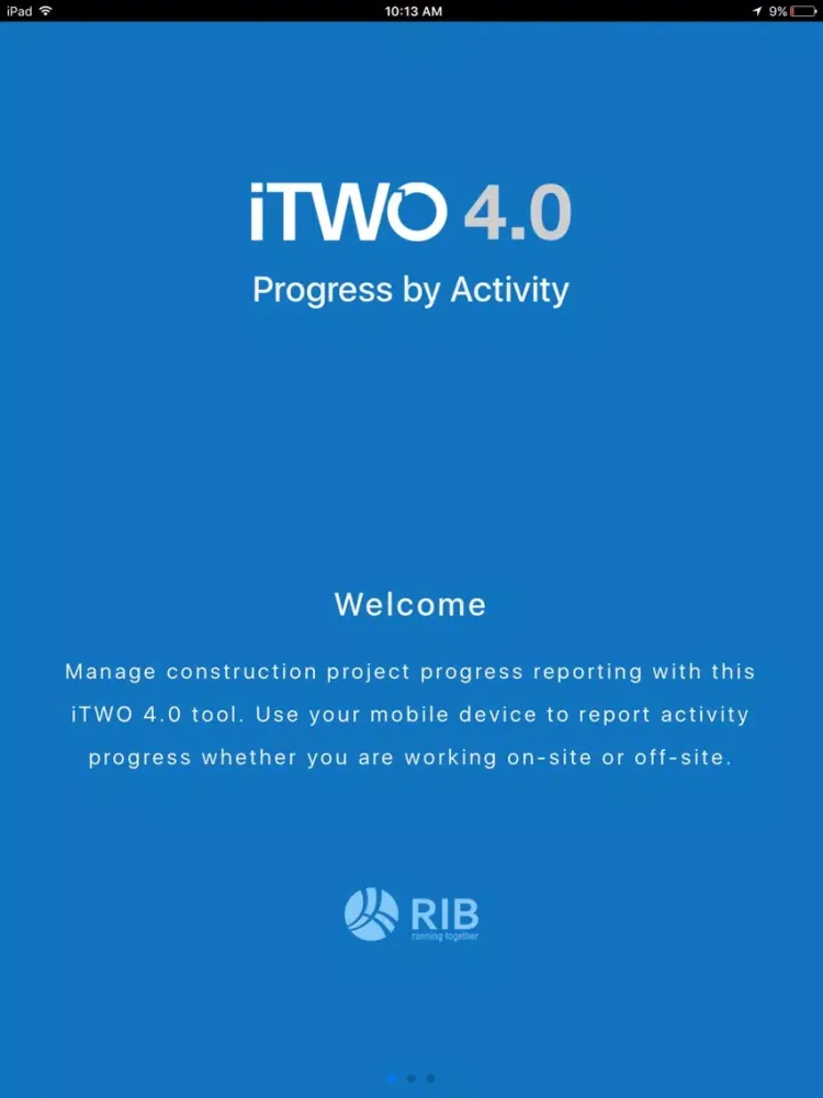 iTWO 4.0 Progress iPad  स्क्रीनशॉट