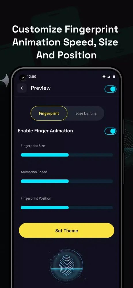 Screenshot di Fingerprint & Edge Animations