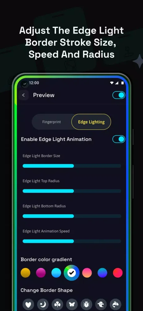 Screenshot di Fingerprint & Edge Animations