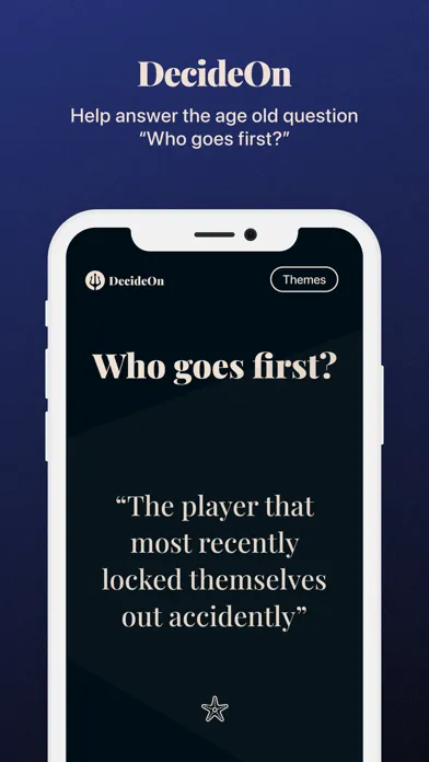 Screenshot di DecideOn - Who goes first?