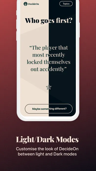 Screenshot di DecideOn - Who goes first?