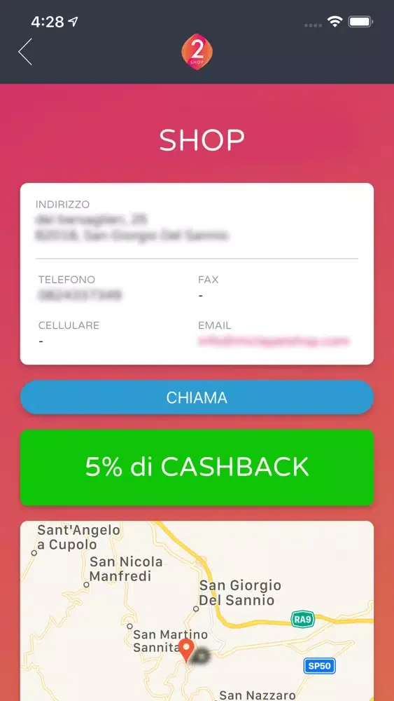 Ảnh chụp màn hình của 2Shop