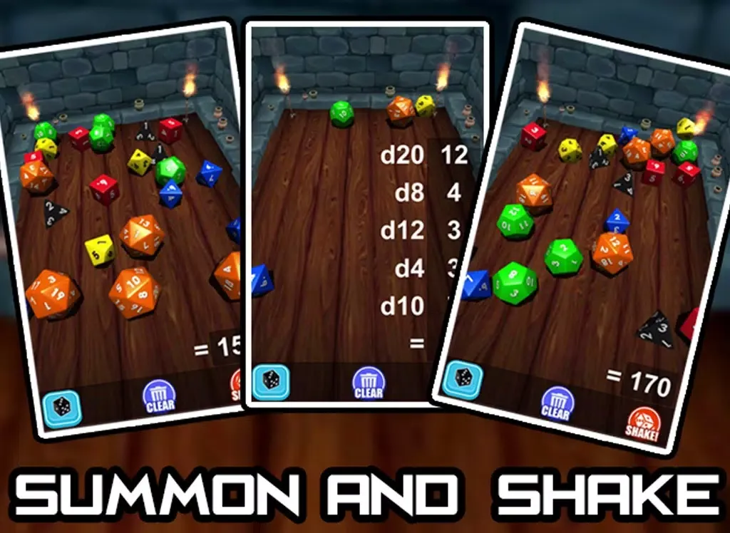3D Tabletop Dice iPad  스크린샷